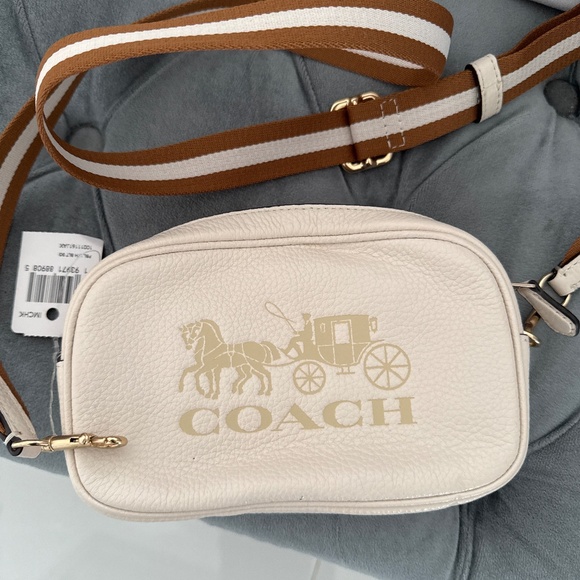 Coach White and Tan Crossbody Bag - Picture 1 of 4
